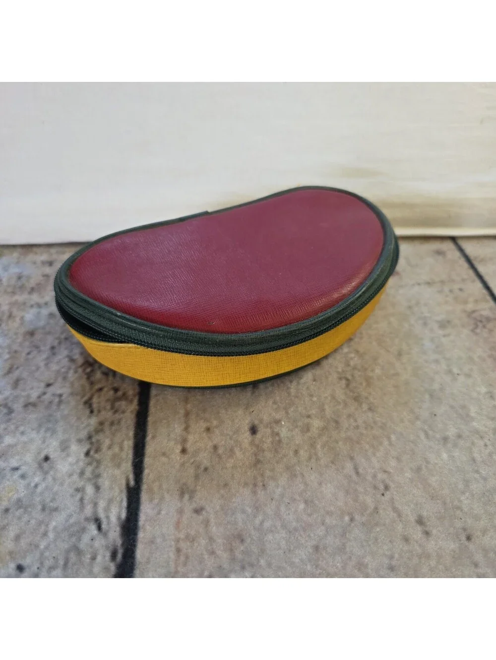 Vintage 90s Victoria Secret Color Block Makeup Glasses Case Blue Tag Small